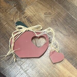 Rustic Red Apple and Heart Decor